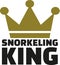 Snorkeling King with crown