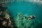 Snorkelling in Chiba, Japan. A man is swimming underwater with a camera