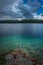 Snorkelling fun in a lake in Quebec