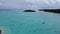 A snorkelling tour boat passing Muri beach lagoon at Rarotonga