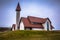 Snorralaug - May 08, 2018: Church near the hotsprings of Snorralaug, Iceland