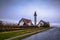 Snorralaug - May 08, 2018: Church near the hotsprings of Snorralaug, Iceland