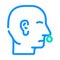 snot nose color icon vector illustration flat