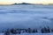 Snovy trees on winter mountains.