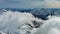 Snow Alp mountain range landscape