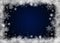 Snow background. Blue Christmas snowfall with defocused flakes and swirls. Winter concept with falling snow. Holiday texture and