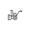 Snow blower line icon