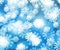 Snow Blue Winter Bokeh Background