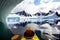 snow-caed mountains travel active recreation winter kayaking in antarctica