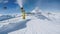 Snow Cannon Landscape Winter Slopes Austria Solden