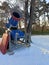 snow cannon, a machine for making artificial snow