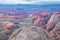 Snow Canyon Overlook, views from the Red Mountain Wilderness hiking trail head, State Park, St George, Utah