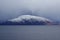 Snow capped hill in scotland