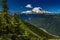 Snow Capped Mount Rainier from Top of Crystal Mountain.