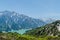 Snow capped mountain in japan alps tateyama kurobe alpine route