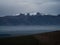 Snow capped mountain range panorama along Highway 79 between Fairline and Geraldine Timaru Canterbury New Zealand