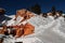 Snow capped mountains at Bryce National Park