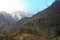 Snow capped mountains in Hunza Valley at sunrise Gilgit-Baltistan Pakistan