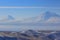 Snow-capped peak of Mount Ararat, Armenia