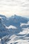 Snow-capped peaks of the mountains of the Caucasian ridge