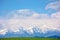 Snow capped western high tatras ridge in springtime