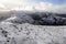 Snow on the Carneddau mountains