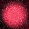 Snow Christmas Red Circle Space Background