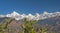 Snow claded peaks at Himalayas