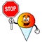 Snow Cone with Stop Sign