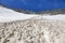 Snow cover from the avalanche. View from the way to Grossglockner rock summit, Kals am Grossglockner, Austria