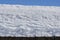 Snow cover texture background. snow like whipped cream. waves of snow.