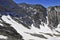 Snow covered alpine landscape on Colorado 14er Little Bear Peak