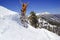 Snow covered alpine terrain on Griffith Peak near Charleston Peak in the Mount Charleston region