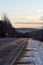 Snow Covered Country Road at Dawn