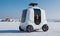 Snow-Covered Delivery Robot