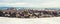 Snow covered Edinburgh panorama, including castle and Arthurs seat