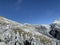 Snow covered Hehuanshan mountain with clouds stock photo