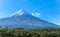 Snow covered hight volcano Osorno summit