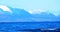 A Snow Covered Isle Of Arran as seen from Troon North Shore, South Ayrshire