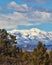 Snow covered La Plata Mountains near Durango Colorado