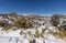 Snow Covered Landscape Sedona Arizona in Winter