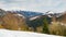 Snow covered landscape, view from Donovaly resort