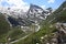 Snow covered LÃ¤rmstange in Zillertal Alps, Austri