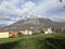 Snow-covered Monte Taburno seen from Montesarchio