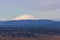 Snow Covered Mount St Helens with Blue Sky