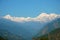 Snow covered mountain range, Sikkim, Himalayans