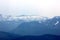 Snow covered mountains around Lake Tahoe, California, USA