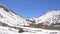 The snow covered mountains of the Inyo National Forest