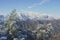 Snow Covered Mountains of Santiago, Chile