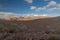 Snow covered mountains soaring from altiplano in Boliv